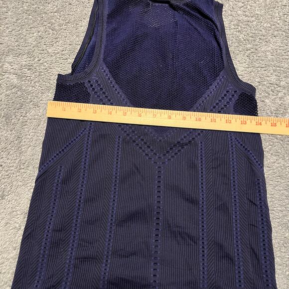 Athleta Tank Top Shirt Womens Small Oxygen Poseidon Blue 556414 - Picture 6 of 6